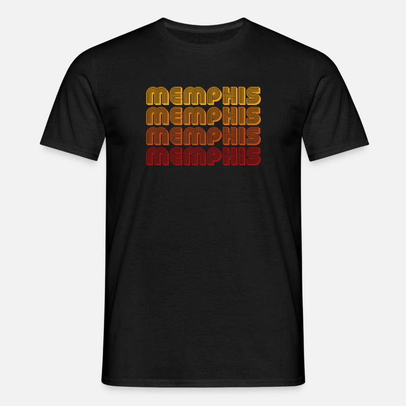 Memphis Gradient Block Pattern - Men's T-Shirt - black