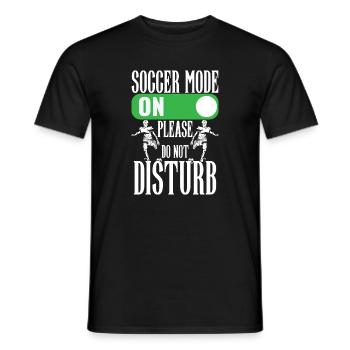 Fußballmodus an – Bitte nicht stören - Männer T-Shirt - Schwarz - Vorne - AI Model Male 178 light (178cm)