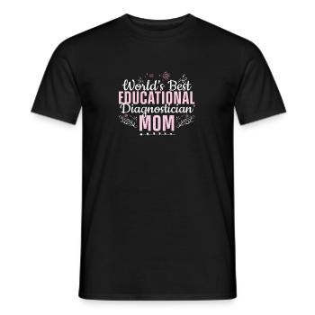 World's Best Educational Diagnostician For A - Men's T-Shirt - black - Front - AI Model Male 178 light (178cm)