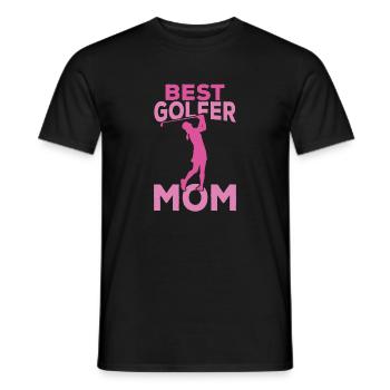 Mama Golferin - Männer T-Shirt - Schwarz - Vorne - AI Model Male 178 light (178cm)