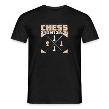 Retro-Charakter-Defining-Spiel für einen - Männer T-Shirt - Schwarz - Vorne - AI Model Male 178 light (178cm)