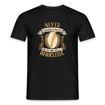 ophicleide musicien instrument cuivres musique cadeau - T-shirt homme - noir - Devant - AI Model Male 178 light (178cm)