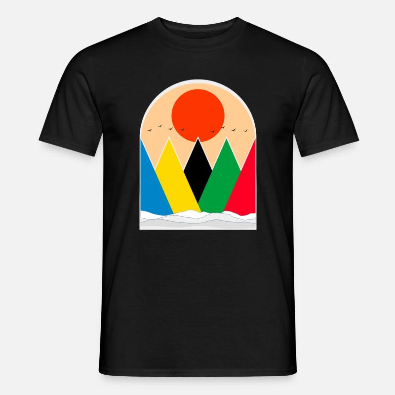 Die Berge - Männer T-Shirt - Schwarz