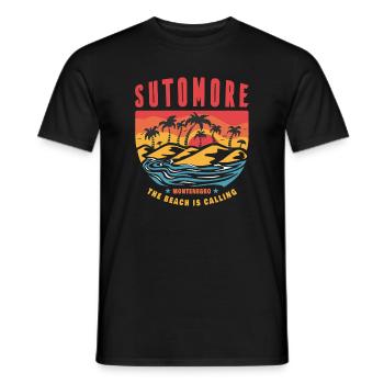 Sutomore Montenegro Strand Design - Männer T-Shirt - Schwarz - Vorne - AI Model Male 178 light (178cm)