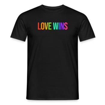 Dear Statement LGBT Rights of Gay Lesbians - Men's T-Shirt - black - Front - AI Model Male 178 light (178cm)