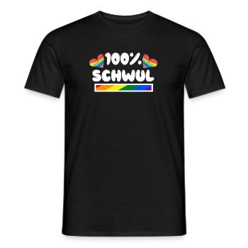 Schwul Sexualität Transgender Lgbt Statement Herz - Männer T-Shirt - Schwarz - Vorne - AI Model Male 178 light (178cm)