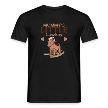 Baby Horse Riding Offspring Family - Men's T-Shirt - black - Front - AI Model Male 178 light (178cm)