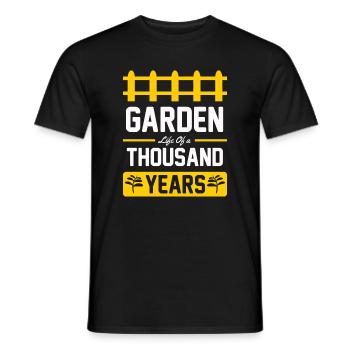 Garden Life – A Thousand Years - Men's T-Shirt - black - Front - AI Model Male 178 light (178cm)