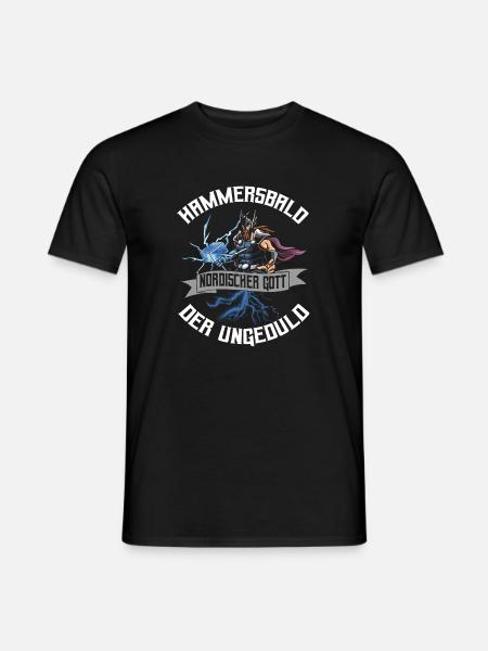 Nordischer Gott der Ungeduld - Männer T-Shirt - Schwarz