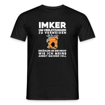 Imker Honig Imkerei Geschenk - Männer T-Shirt - Schwarz - Vorne - AI Model Male 178 light (178cm)