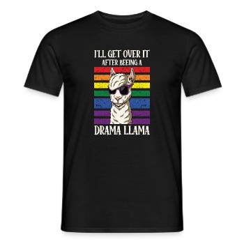 Drame Llama Je vais m’en remettre - T-shirt homme - noir - Devant - AI Model Male 178 light (178cm)