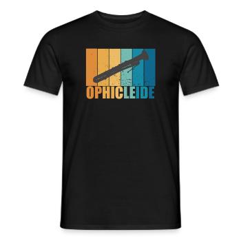 Ophicleide Vintage Musicien Instrument Cadeau - T-shirt homme - noir - Devant - AI Model Male 178 light (178cm)