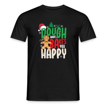 Pâte ce qui vous cuit Bonne cuisson - T-shirt homme - noir - Devant - AI Model Male 178 light (178cm)