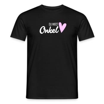 Onkel - Onkel werden - Schwangerschaft verkünden - Männer T-Shirt - Schwarz - Vorne - AI Model Male 178 light (178cm)