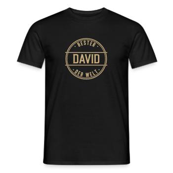 Bester David Der Welt Lustiges Männer Namen - Männer T-Shirt - Schwarz - Vorne - AI Model Male 178 light (178cm)