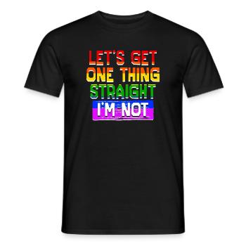 Gay Lgbt Statement Equality - Men's T-Shirt - black - Front - AI Model Male 178 light (178cm)