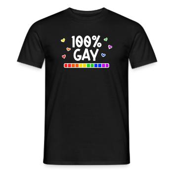 Déclaration Rainbow Lgbt Bisexuel Sexualité Gay - T-shirt homme - noir - Devant - AI Model Male 178 light (178cm)