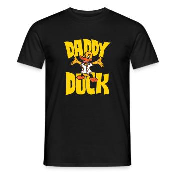 Daddy Duck - Männer T-Shirt - Schwarz - Vorne - AI Model Male 178 light (178cm)