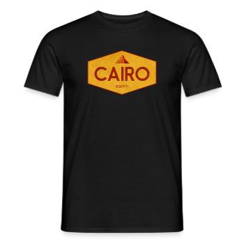 Emblème pyramidal du Caire en Égypte - T-shirt homme - noir - Devant - AI Model Male 178 light (178cm)