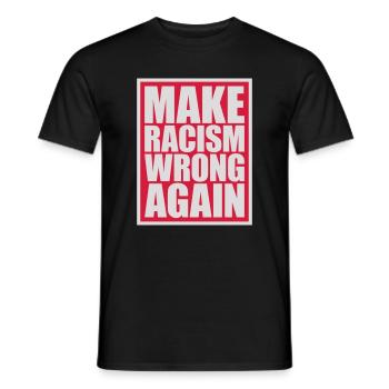 Rendre le racisme répréhensible - T-shirt homme - noir - Devant - AI Model Male 178 light (178cm)