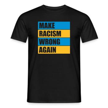 Rendre le racisme répréhensible - T-shirt homme - noir - Devant - AI Model Male 178 light (178cm)