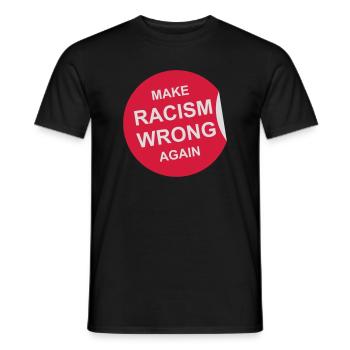 Rendre le racisme répréhensible - T-shirt homme - noir - Devant - AI Model Male 178 light (178cm)
