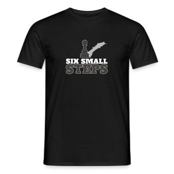 Pion d'échecs avec six petites étapes pour un - T-shirt homme - noir - Devant - AI Model Male 178 light (178cm)