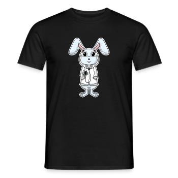 Doctor Veterinarian Rabbit - Men's T-Shirt - black - Front - AI Model Male 178 light (178cm)