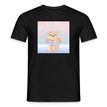 Gute Besserung - KINDER FIEBER - Männer T-Shirt - Schwarz - Vorne - AI Model Male 178 light (178cm)