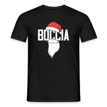 Joueur de boccia Père Noël Boules Boccia - T-shirt homme - noir - Devant - AI Model Male 178 light (178cm)