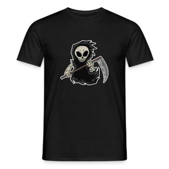 Faucheuse avec faux - T-shirt homme - noir - Devant - AI Model Male 178 light (178cm)