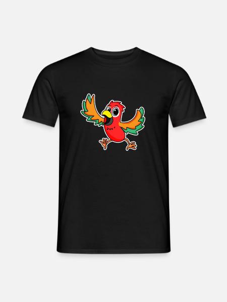Parrot Bird Birds - Men's T-Shirt - black