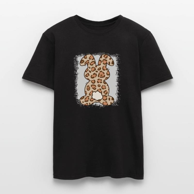 Leopard Print Bleached Easter Men's T-Shirt