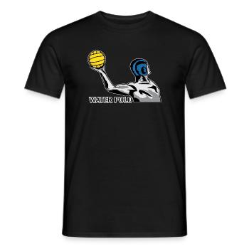 Wasserball Water Polo - Men's T-Shirt - black - Front - AI Model Male 178 light (178cm)
