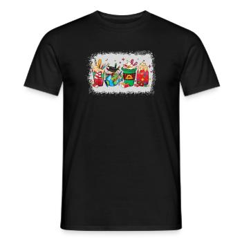 Herbst-heiße-schokolade-tasse Für Lehrer - Männer T-Shirt - Schwarz - Vorne - AI Model Male 178 light (178cm)