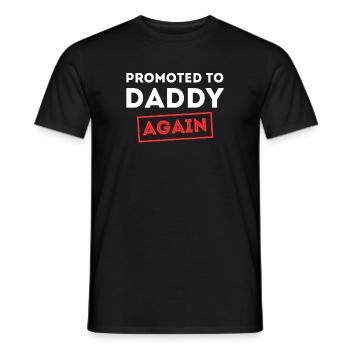 Pregnant Dad Family Happiness Parents Statement - Men's T-Shirt - black - Front - AI Model Male 178 light (178cm)