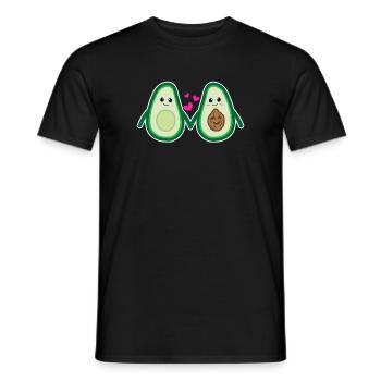 Avocat Coeur Parent Grossesse Enceinte - T-shirt homme - noir - Devant - AI Model Male 178 light (178cm)