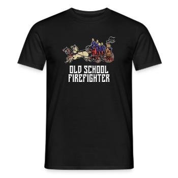 Pompiers Pompiers volontaires Pompiers - T-shirt homme - noir - Devant - AI Model Male 178 light (178cm)