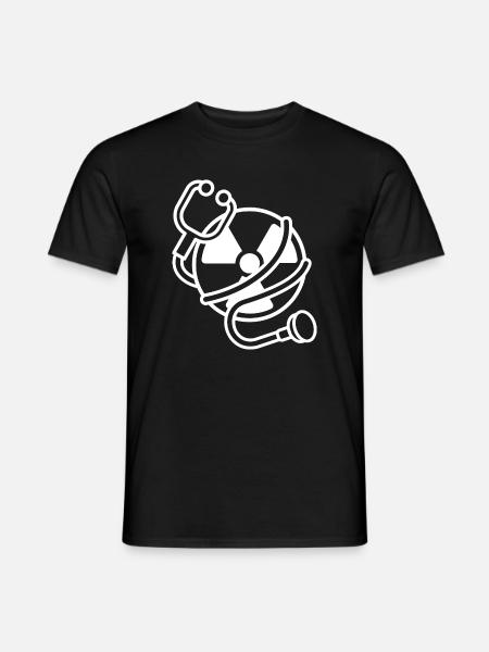 Logo Radiation Manip Radio Radiologue Radiologie - T-shirt homme - noir