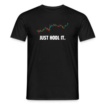 Halten Sie es einfach bitcoin - Männer T-Shirt - Schwarz - Vorne - AI Model Male 178 light (178cm)