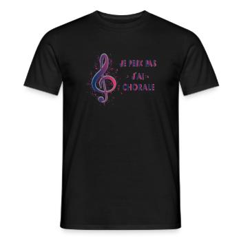 J'Peux Pas J'Ai Chorale Cadeau Chanteur De Choeur - T-shirt homme - noir - Devant - AI Model Male 178 light (178cm)
