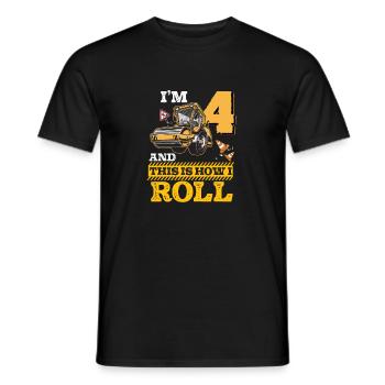 This Is How I Roll Rouleau d'asphalte pour 4e - T-shirt homme - noir - Devant - AI Model Male 178 light (178cm)