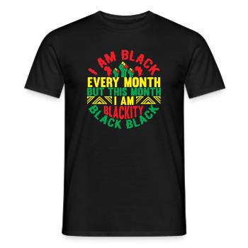 Célébrations mensuelles de Black Excellence - T-shirt homme - noir - Devant - AI Model Male 178 light (178cm)