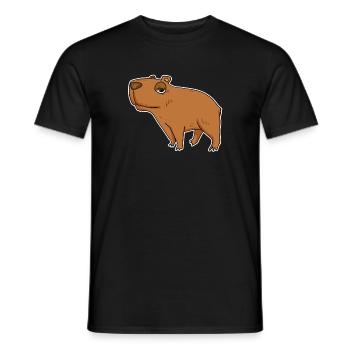 Capybara Capybara Cadeau - T-shirt homme - noir - Devant - AI Model Male 178 light (178cm)