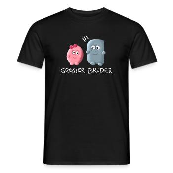 Grosser Bruder - Männer T-Shirt - Schwarz - Vorne - AI Model Male 178 light (178cm)