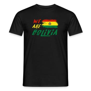 We are Bolivia - Men's T-Shirt - black - Front - AI Model Male 178 light (178cm)