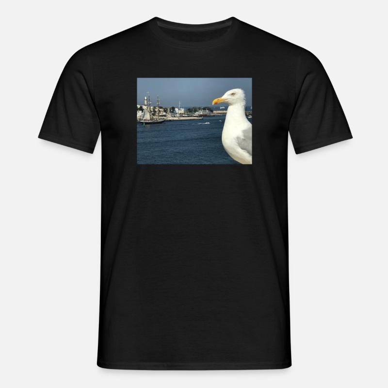 Mowe - Männer T-Shirt - Schwarz