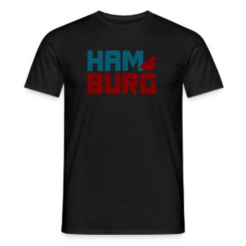 Hamburg Fan Möwe Quote Hansestadt Nordsee - Männer T-Shirt - Schwarz - Vorne - AI Model Male 178 light (178cm)