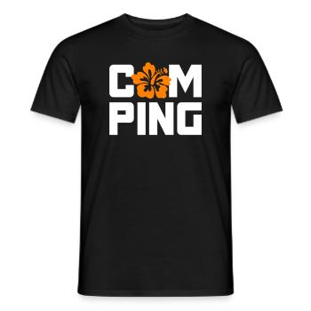 Camping Hawaii Holiday Van Life Camper Motorhome Fan - Men's T-Shirt - black - Front - AI Model Male 178 light (178cm)