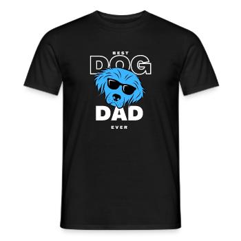 Best Blue Dog Dad - Men's T-Shirt - black - Front - AI Model Male 178 light (178cm)